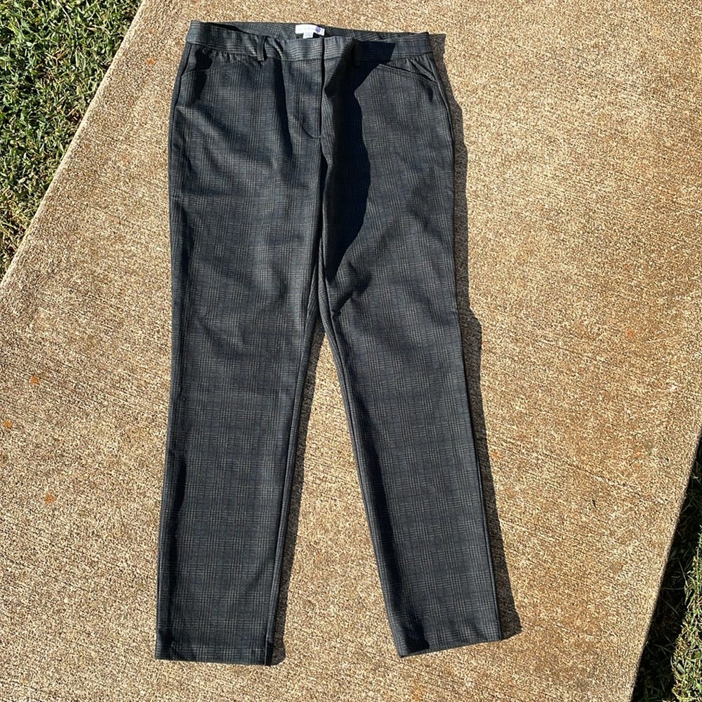 Calvin Klein skinny plaid pant